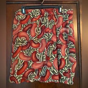 Jazz Fest Red Beans and Rice skirt